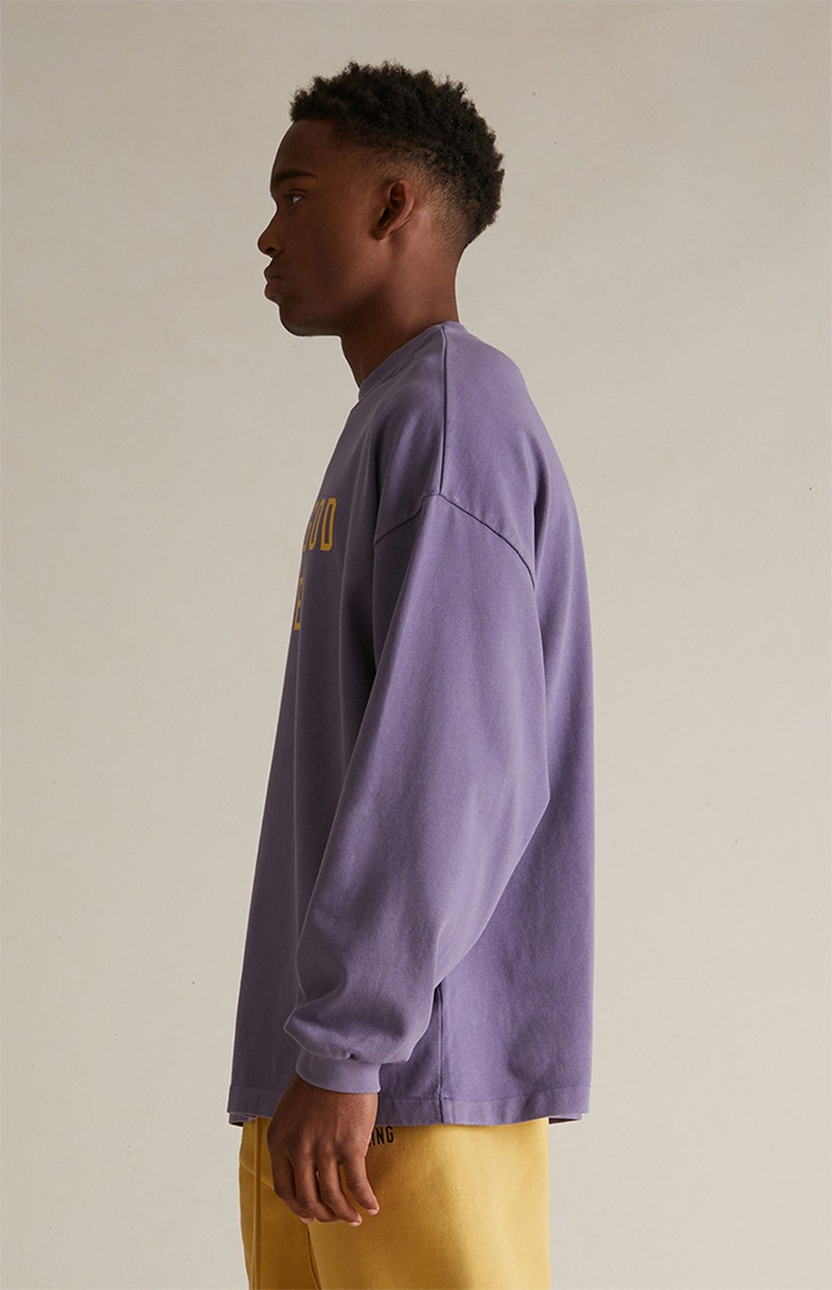 Essentials Heavy Long Sleeve T Shirt “Lavender” (FW24) – תמונה 3