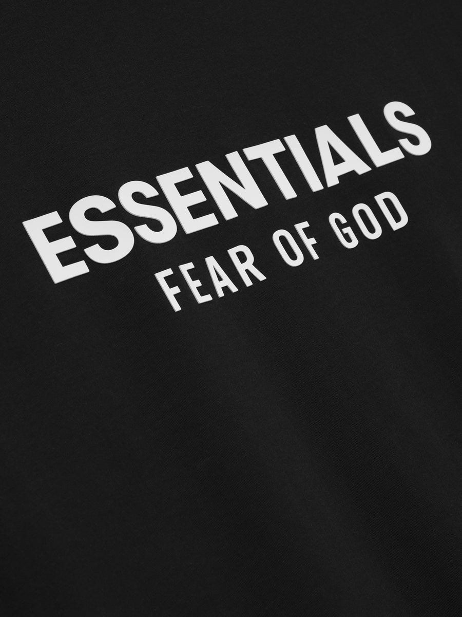Essentials T Shirt “Jet Black” (FW25) – תמונה 3
