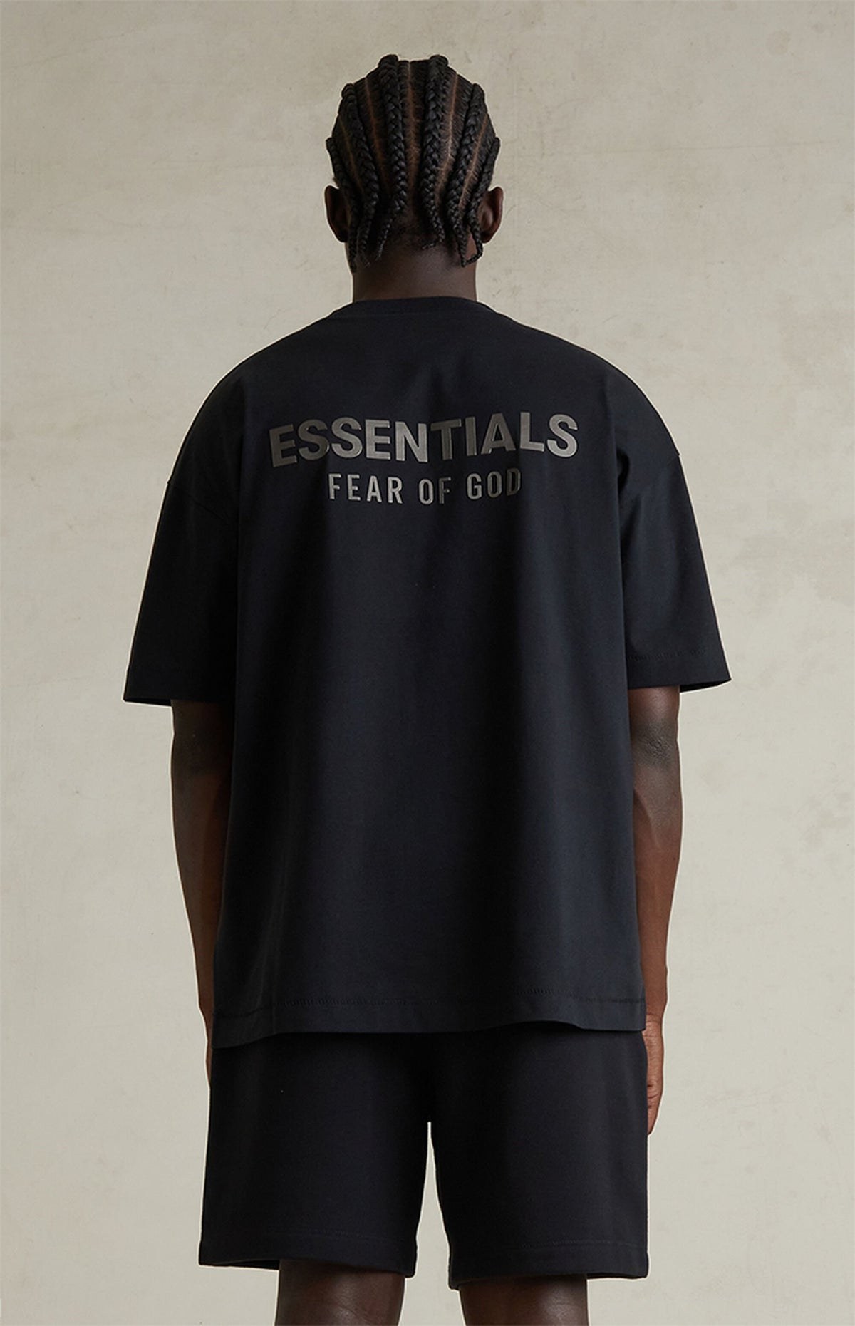Essentials T Shirt “Jet Black” (FW25) – תמונה 6