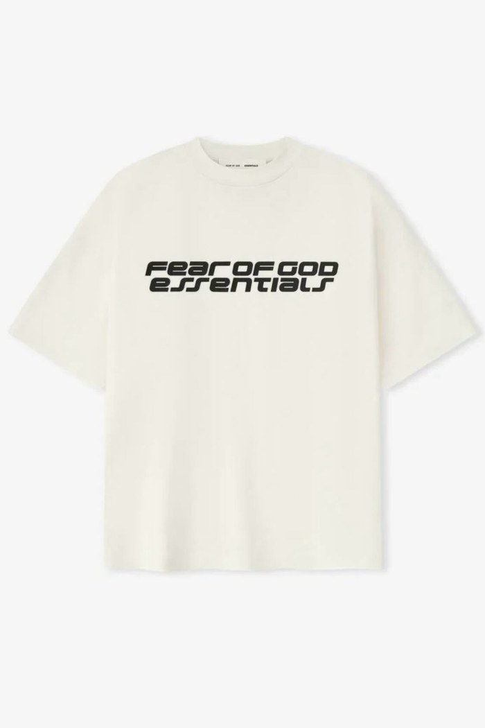 FEAR OF GOD ESSENTIALS T-Shirt – Cream (Bold Logo)
