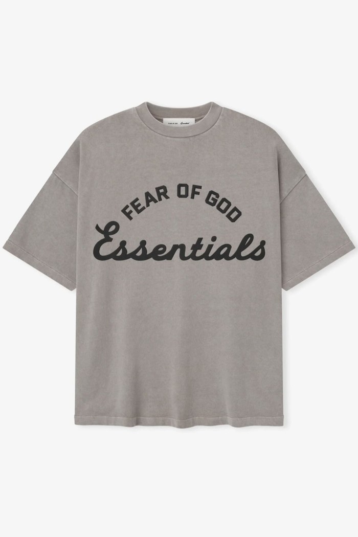 FEAR OF GOD ESSENTIALS T-Shirt – Grey (Script Logo)