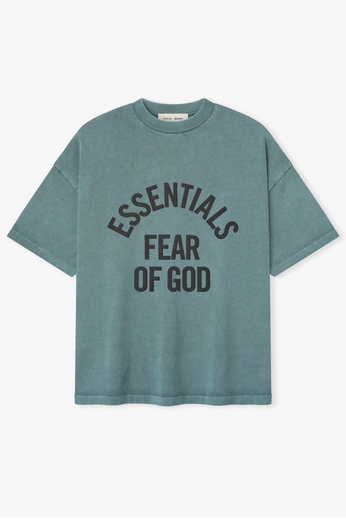 FEAR OF GOD ESSENTIALS T-Shirt – Teal (Arch Logo)